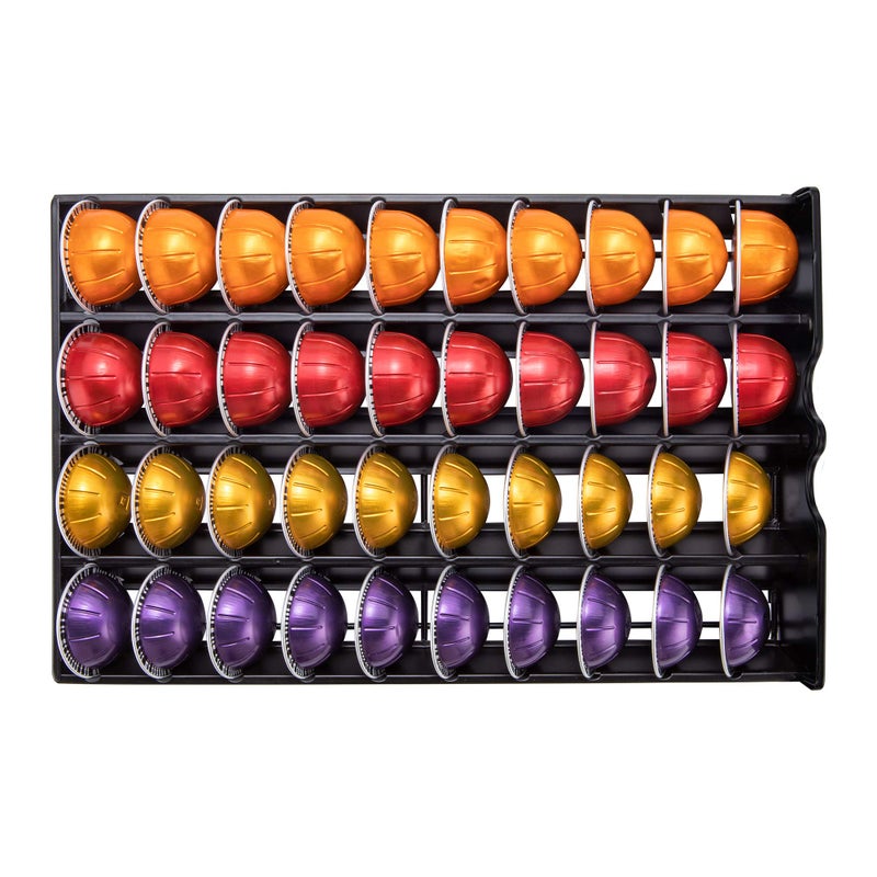 Flagship Vertuo Pod Holder Drawer for Nespresso Storage Glass Top Capsule Organizer(40 Pods Capacity) - Image 4